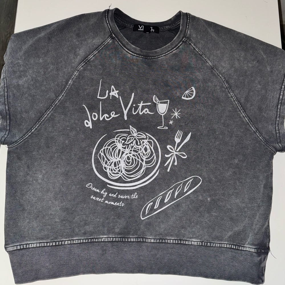 Gray Graphic Sweatshirt